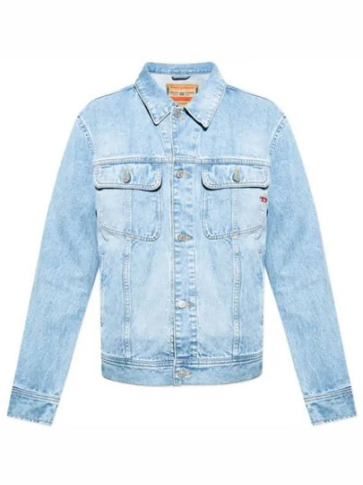 Cotton Denim Jacket Blue - DIESEL - BALAAN 2