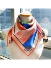 Scarf 70 Tide Up Knots Rose Blue H983917S03 - HERMES - BALAAN 2