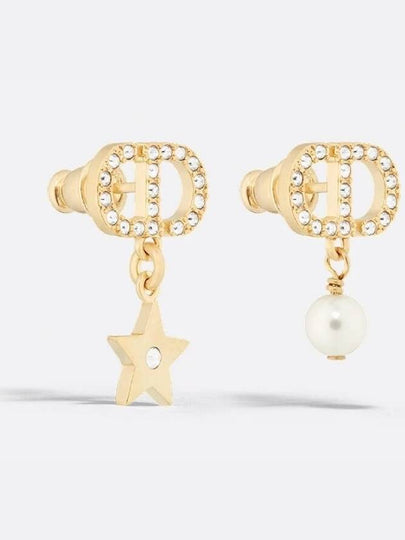 Petit CD Lucky Charms Earrings Gold Finish Metal - DIOR - BALAAN 2