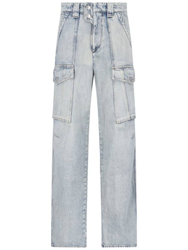 Denim Straight Pants PA0280FA B1H02E30LU BLUE - ISABEL MARANT ETOILE - BALAAN 2