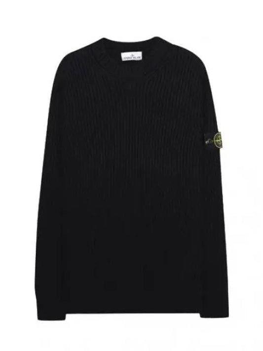 Crewneck ribbed sweater men s knit - STONE ISLAND - BALAAN 1