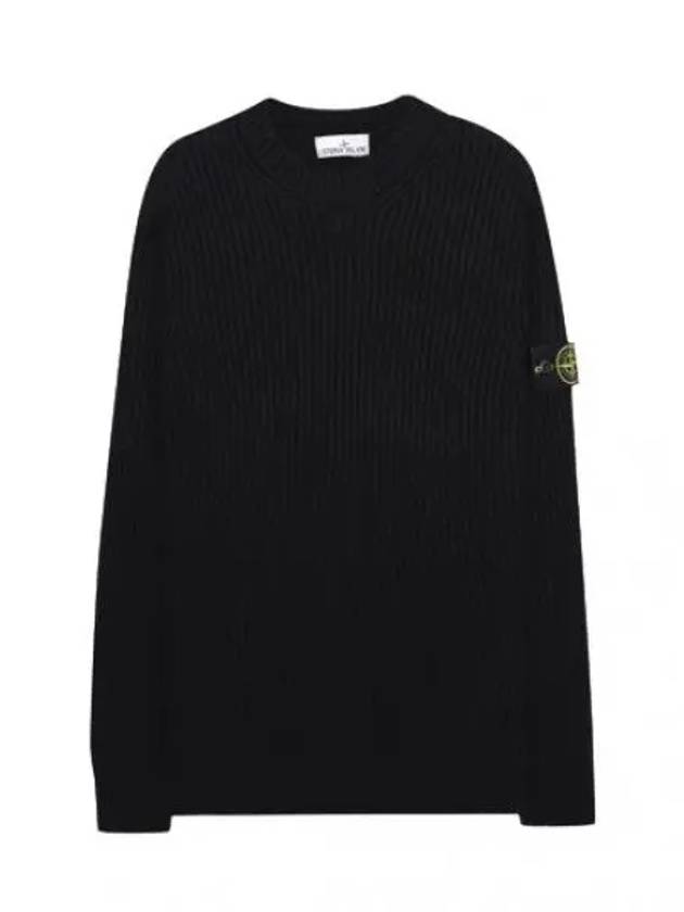 Crewneck ribbed sweater men s knit - STONE ISLAND - BALAAN 1