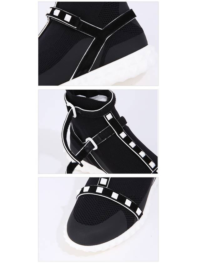 S Rockstud High Top Sneakers PW2S0F81 FTI 0VP - VALENTINO - BALAAN 7