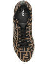 Tech Fabric Low Top Sneakers Brown - FENDI - BALAAN 3