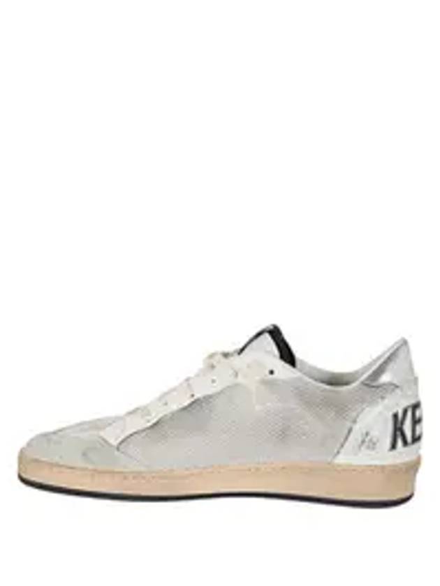 Ball Star Suede Star Laminate Low Top Sneakers Grey - GOLDEN GOOSE - BALAAN 4