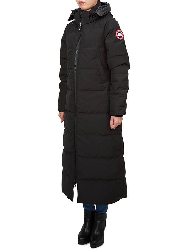 Mystique Satin Long Parka Black - CANADA GOOSE - BALAAN 4