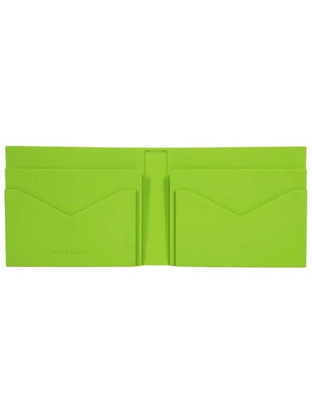 4G Signature Logo Bifold Rubber Half Wallet Green - GIVENCHY - BALAAN 5