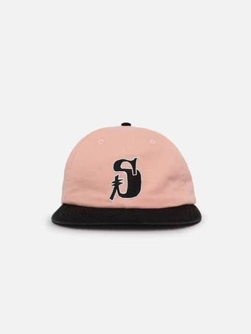 AU Australia VINTAGE S Low Pro Cap ST7M0110 Pink ONE SIZE - STUSSY - BALAAN 1