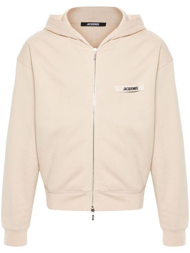 Le Gros Grain Zip-Up Hoodie Beige - JACQUEMUS - BALAAN 2