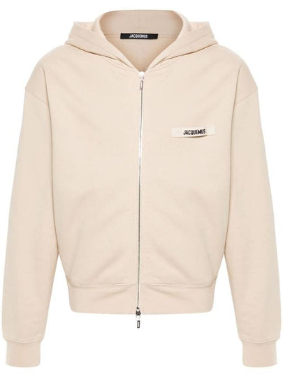 Le Gros Grain Zip-Up Hoodie Beige - JACQUEMUS - BALAAN 2