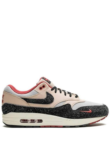 Air Max 1 PRM Low Top Sneakers Vast Grey Pearl White - NIKE - BALAAN 1