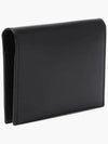 Silver Logo Print Leather Bifold Card Holder Wallet Black - ACNE STUDIOS - BALAAN 3