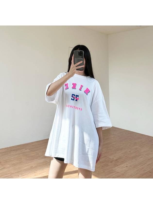 Sportswear Oversized Fit Short Sleeve T-shirt White - NIKE - BALAAN 6