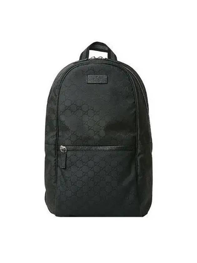 Micro GG Shima Nylon Backpack Black 4 1053365 - GUCCI - BALAAN 1