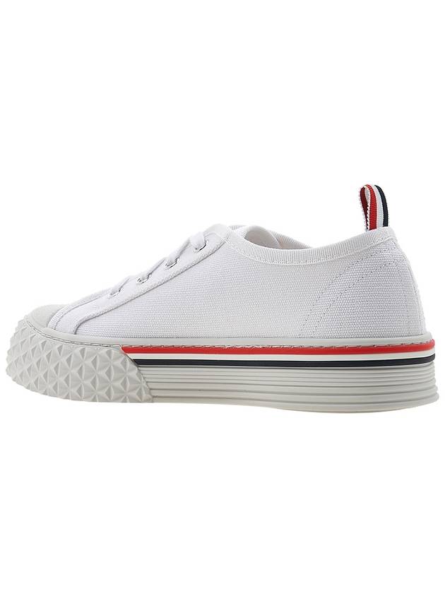 Canvas College Low Top Sneakers White - THOM BROWNE - BALAAN 4