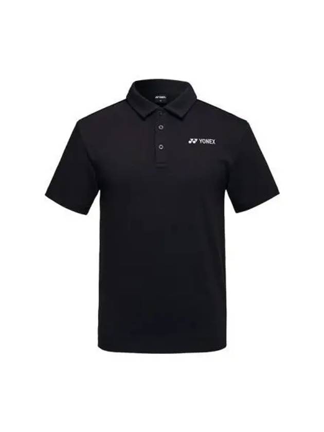 YONEX 241TS061U Black Overfit Logo Point Collar Short Sleeve T Shirt - YOUNESS - BALAAN 1