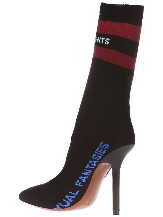 VETEMENTS Stiletto Shoes With A Sock, Women's, Black - VETEMENTS - BALAAN 3