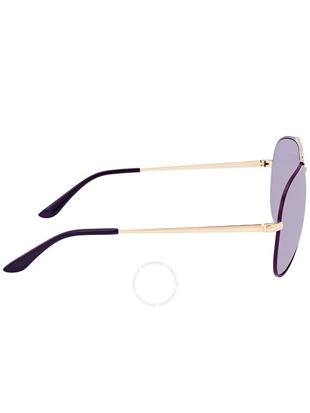 Eyewear Aviator Metal Sunglasses Purple - SALVATORE FERRAGAMO - BALAAN 4