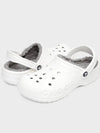 Baya Lined Clog Sandals White - CROCS - BALAAN 4