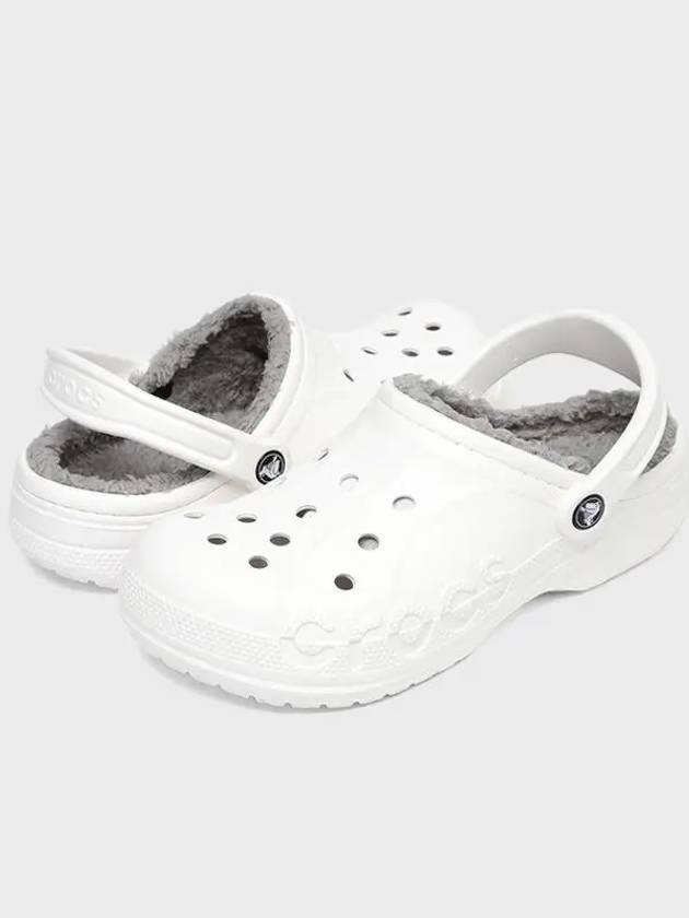 Baya Lined Clog Sandals White - CROCS - BALAAN 3