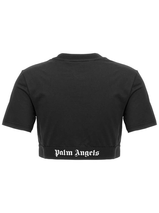 Palm Angels 'Classic Logo Tape' Cropped T-Shirt - PALM ANGELS - BALAAN 2