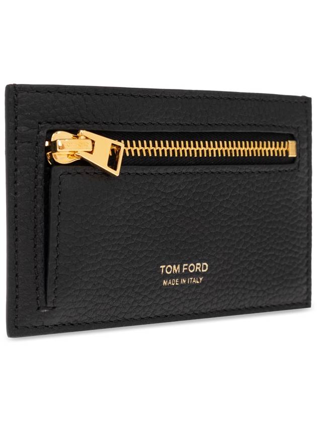 Tom Ford Leather Wallet, Men's, Black - TOM FORD - BALAAN 4