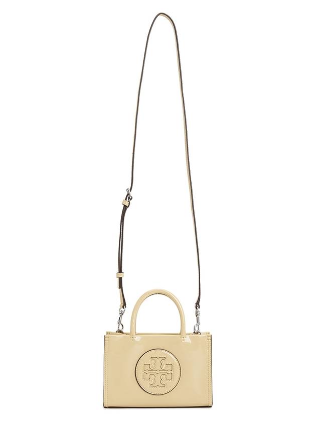 Ella Bio Patent Tote Bag Beige - TORY BURCH - BALAAN 7