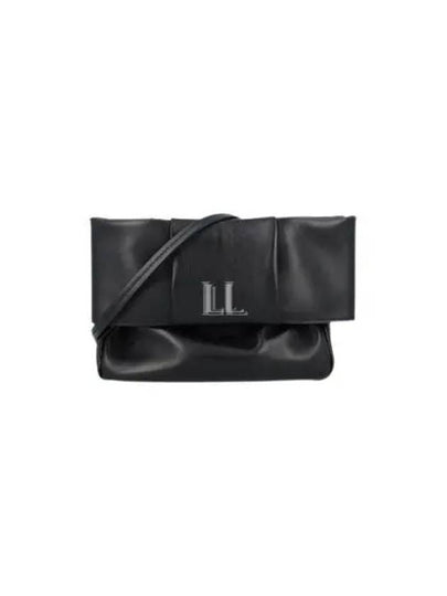 Bow Small Leather Pouch Bag Black - JIL SANDER - BALAAN 2