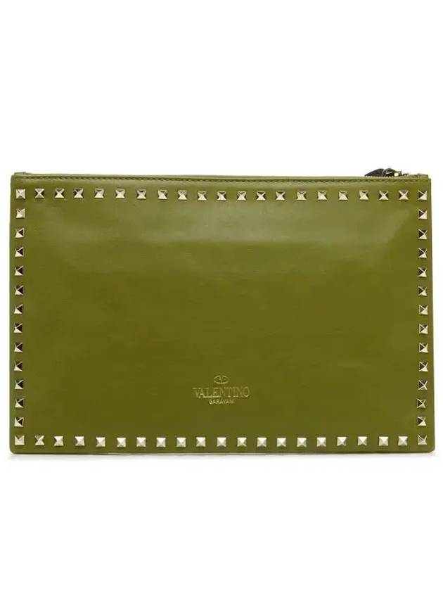 Rockstud Strap ClutchHWB00147 ABOL01 O10Olive - VALENTINO - BALAAN 3