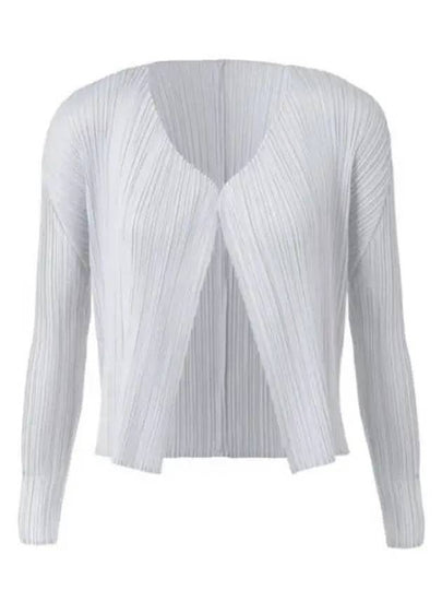 PLEATS PLEASE PP48 JO106 10 Pleated Basic Cardigan - ISSEY MIYAKE - BALAAN 2