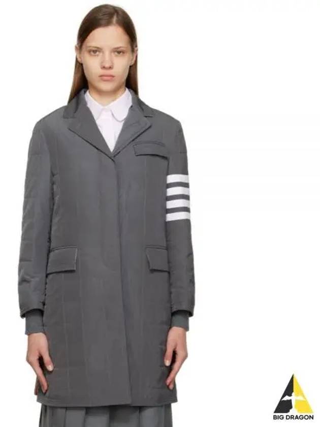 Women s Chesterfield Coat Med Gray FOD078X 07259 - THOM BROWNE - BALAAN 1