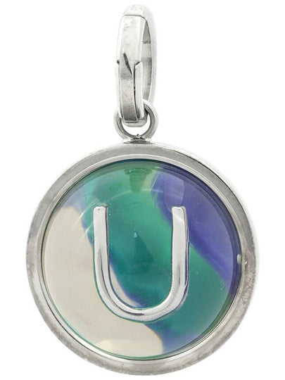 Marbled resin U alphabet charm - BURBERRY - BALAAN 2