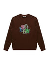 Men's Logo Graphic Sweatshirt Brown SW23PTS04BW - SOLEW - BALAAN 2