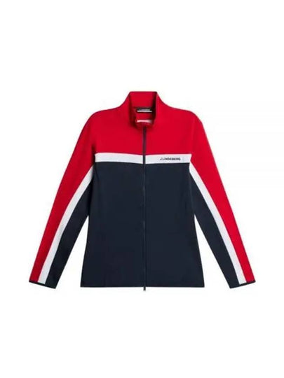 Jarvis Mid Layer Zip Up Jacket Red - J.LINDEBERG - BALAAN 2