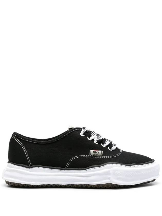 24SS BAKER OG Sole Canvas Low Top Sneakers A12FW728 BLK BLK - MIHARA YASUHIRO - BALAAN 1