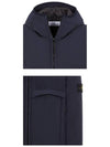 Men's Soft Shell Pure Insulation Technology Primaloft Hooded Jacket Navy - STONE ISLAND - BALAAN 6