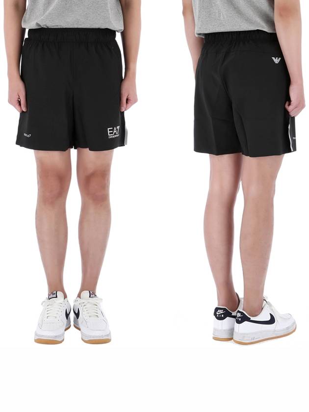 EA7 Logo Shorts Black - EMPORIO ARMANI - BALAAN 2