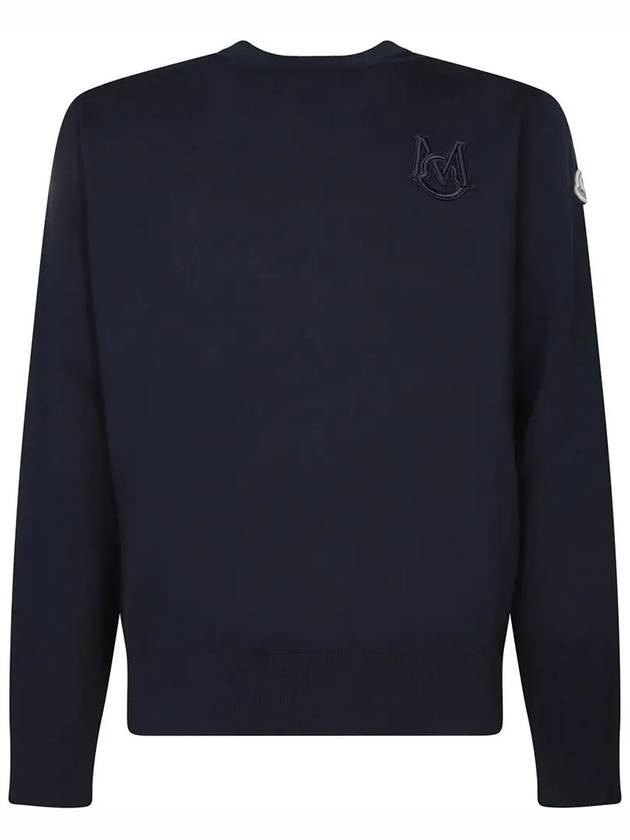 Logo Men s Round Knit 9C00002 M1113 742 - MONCLER - BALAAN 1