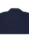 Lens Wappen Double Pocket Over Long Sleeve Shirt Navy - CP COMPANY - BALAAN 9