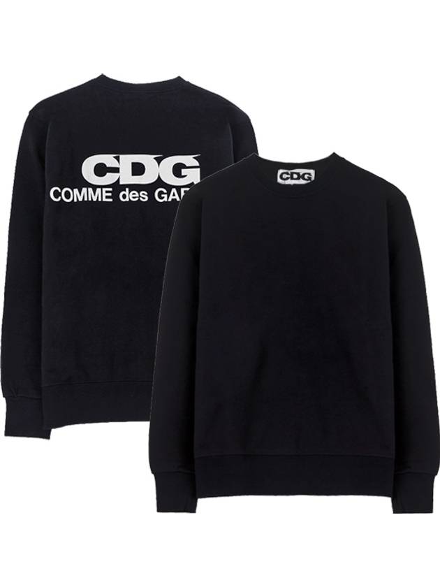 SZ-T002-051-2 CDG Logo Sweatshirt Navy Men's Sweatshirt TS - COMME DES GARCONS - BALAAN 1