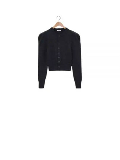 Fitted Wool Cardigan Anthracite Melange - LEMAIRE - BALAAN 2