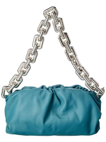 Chain Pouch Shoulder Bag Blue - BOTTEGA VENETA - BALAAN 1