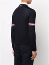 Merino Striped Crew Neck Knit Top Navy - THOM BROWNE - BALAAN 5