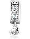 Family Always Pave Clip Charm Silver - PANDORA - BALAAN 4