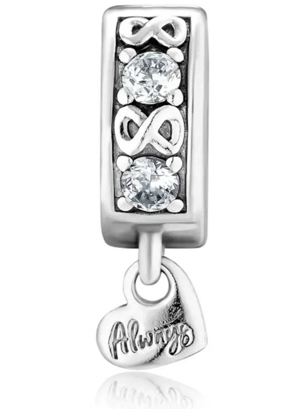 Family Always Pave Clip Charm Silver - PANDORA - BALAAN 4