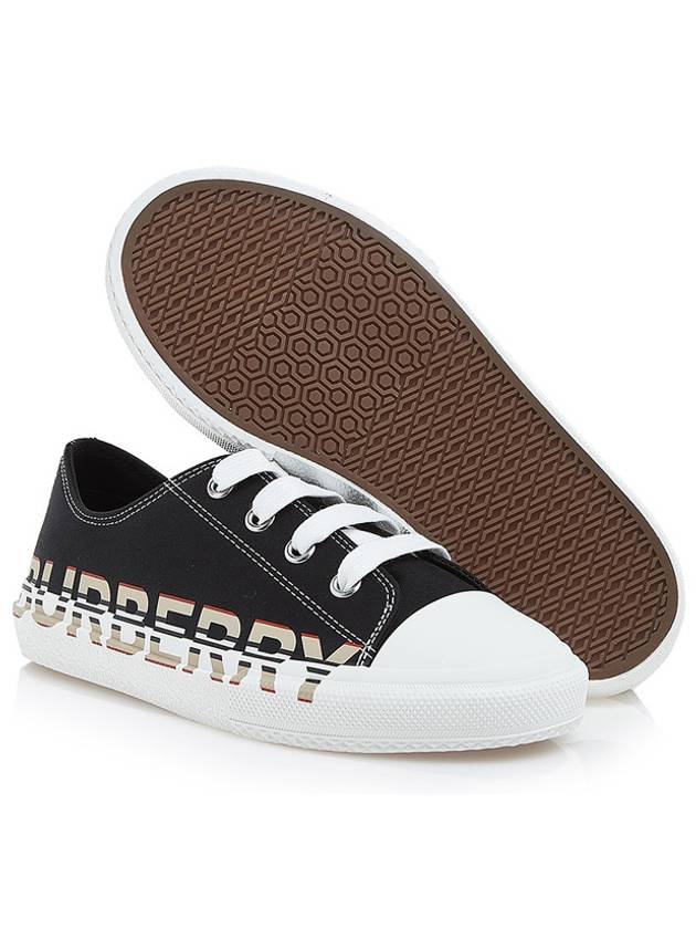 Kids Logo Print Sneaker Black - BURBERRY - BALAAN 6