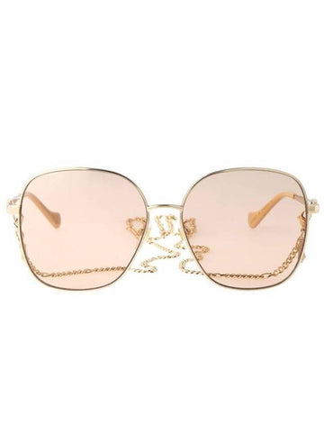 Eyewear Thin Frame Metal Sunglasses Gold - GUCCI - BALAAN 1