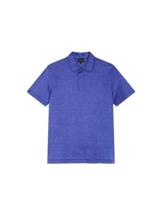 Men s Cotton Silk Polo Shirt Violet - GIORGIO ARMANI - BALAAN 1