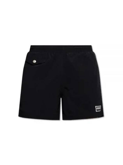 Logo Patch Classic Swim Shorts Black - KENZO - BALAAN 2