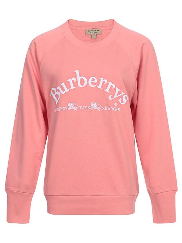 Embroidered Logo sweatshirt pink - BURBERRY - BALAAN 2